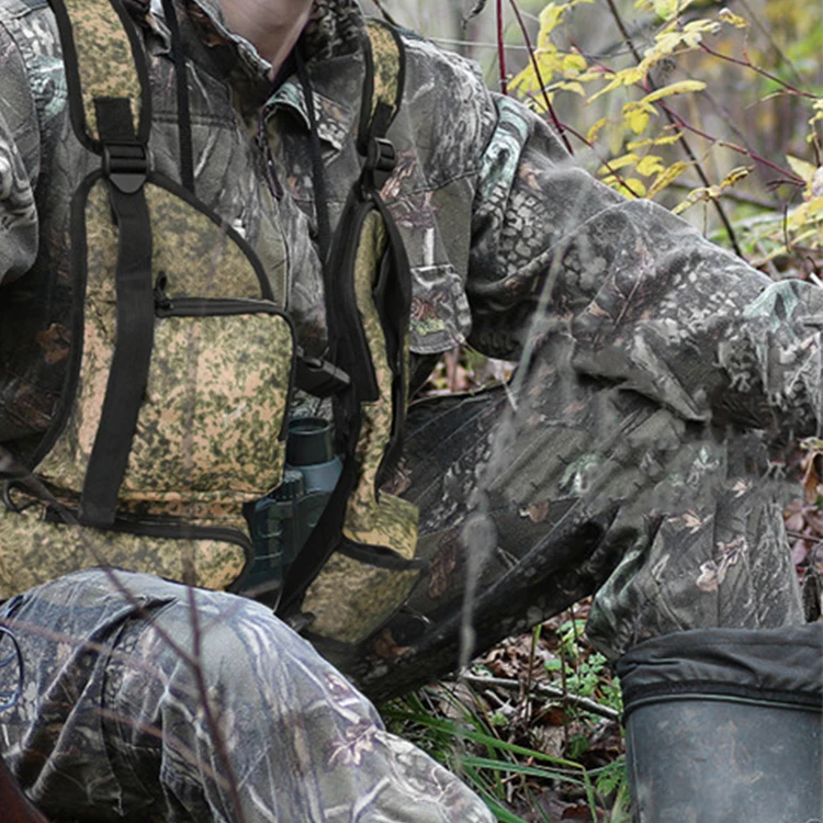 Mydays Outdoor Portable Large Capacity Tactical Hunting Backpack Vest with Seat Cushion