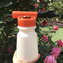 Handheld plastic pressure hose end chemical garden sprayer Fertilizer Mixing Hose End Sprayer With Straw Transparent Lawn care