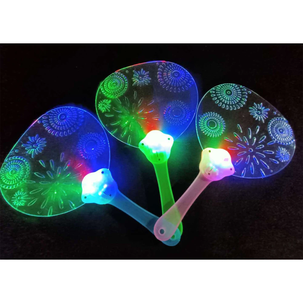 Летняя площадь лучшие продажи светящиеся вентиляторы Детские игрушки звезда Бабочка веер