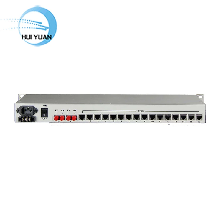 Fiber Media Converter Fiber Multiplexer Single Fiber SC Port 16E1+4GE PDH Without SNMP