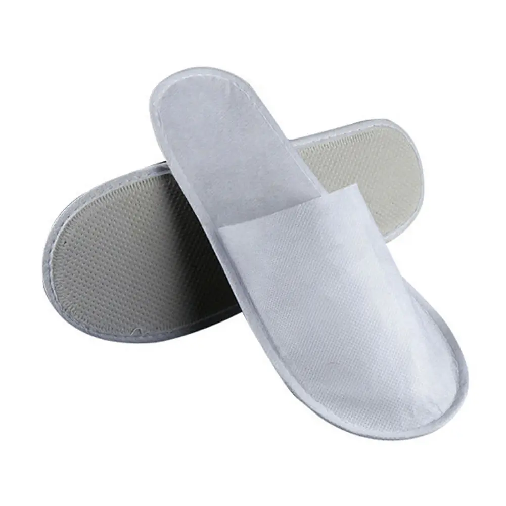 Cheap Wholesale Luxury Disposable Hotel Slippers For Guest Room Cheap Unisex Slippers Custom With Logo For Spa And Bath