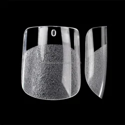 High Quality Nail Supplies Extra Short Square French Gel Press On False Nail Tips Wholesale Price