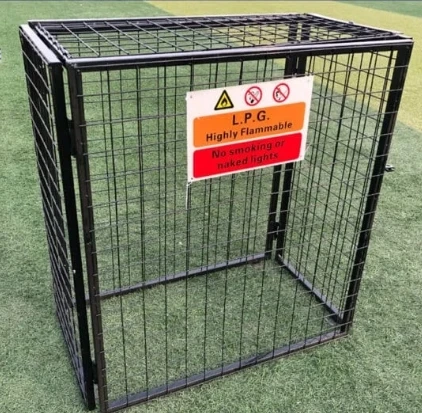 Cage for transporting stackable gas bottle oxygen cylinder storage cage for forklift metal storage cage