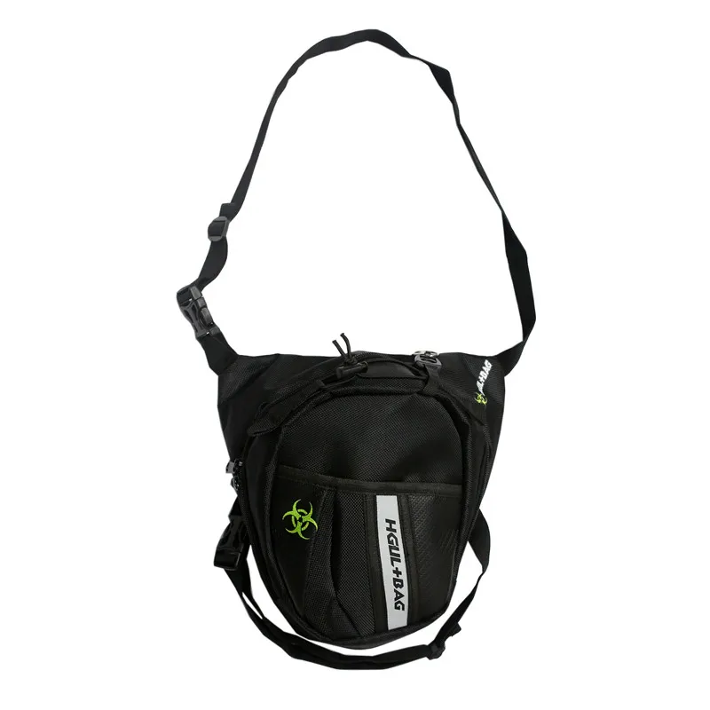 Thigh Drop Leg Bags for Men Motorcycle Rider Reflect Light Multi-pocket Waist Fanny Pack Mens Travel Hiking Climbing Cycling