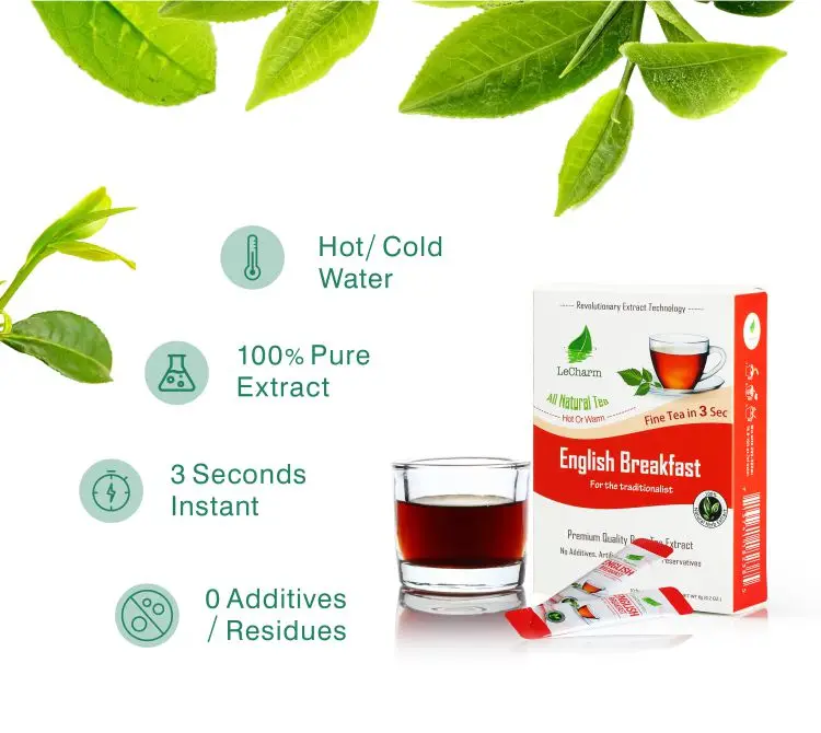 Горячая Распродажа продукта заводская цена освежающий мгновенный черный чай для оптовых продаж