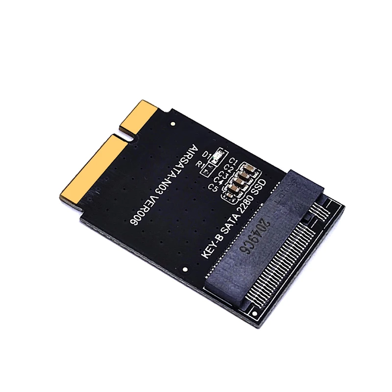 M.2 Key B+M SATA SSD 24Pin adapter Card Compatible for SSD of 2012 Year Mac Air (Only Fit 2280 M.2)