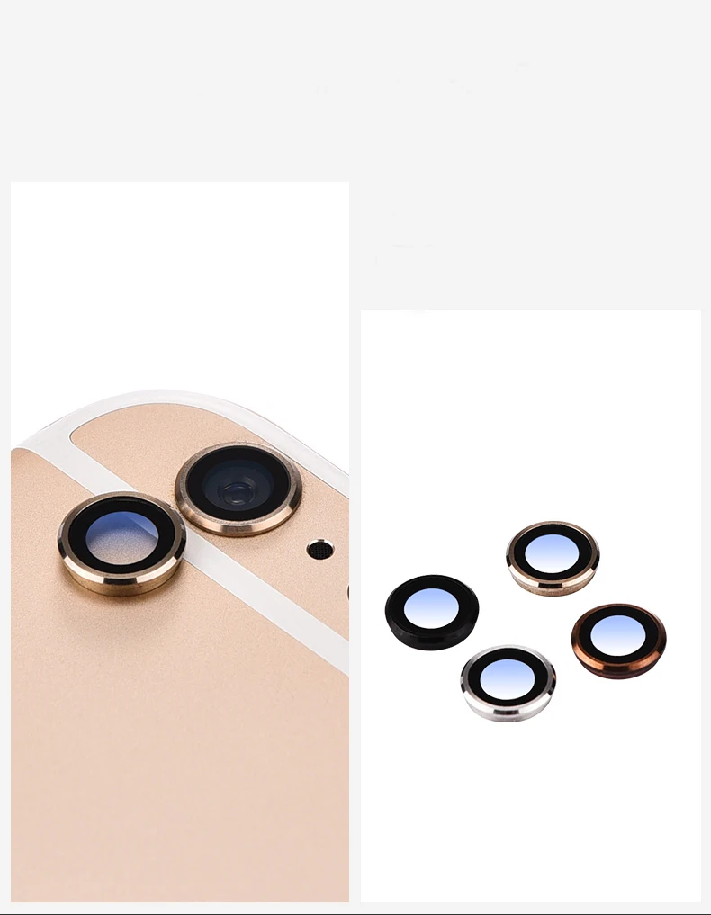Mobile phone Rear Camera Glass Lens Cover for iPhone 6 7 8 Plus X XR XS Max 11 12 13 Pro Max with Frame Holder