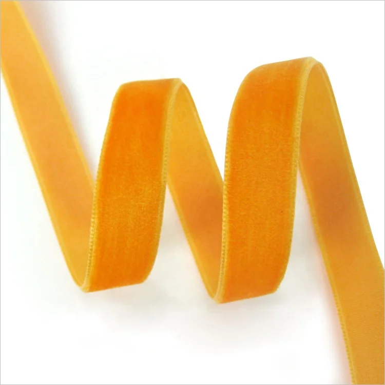 
Wholesale Custom Hot Sale Colorful 100% Nylon Solid Color Wide Stretch Velvet Ribbon 