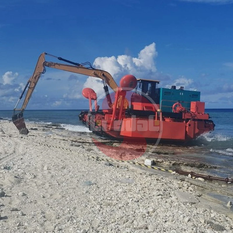 Hot Sale Small Sand Dredger River Dredging Machine Amphibious Multifunction Dredger