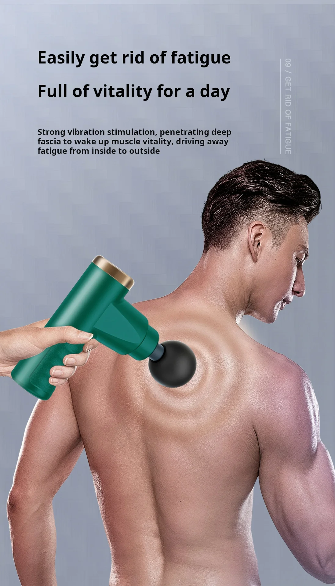 2024 Smart Wireless Portable 4 Head Mini Massage Gun Muscle Health Care Multifunctional Gun Massage