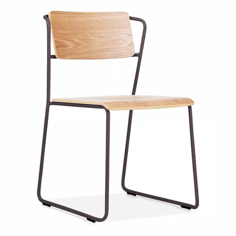 Bistro plywood dinning chair, modern cafe chair, restaurant stackable standard chair