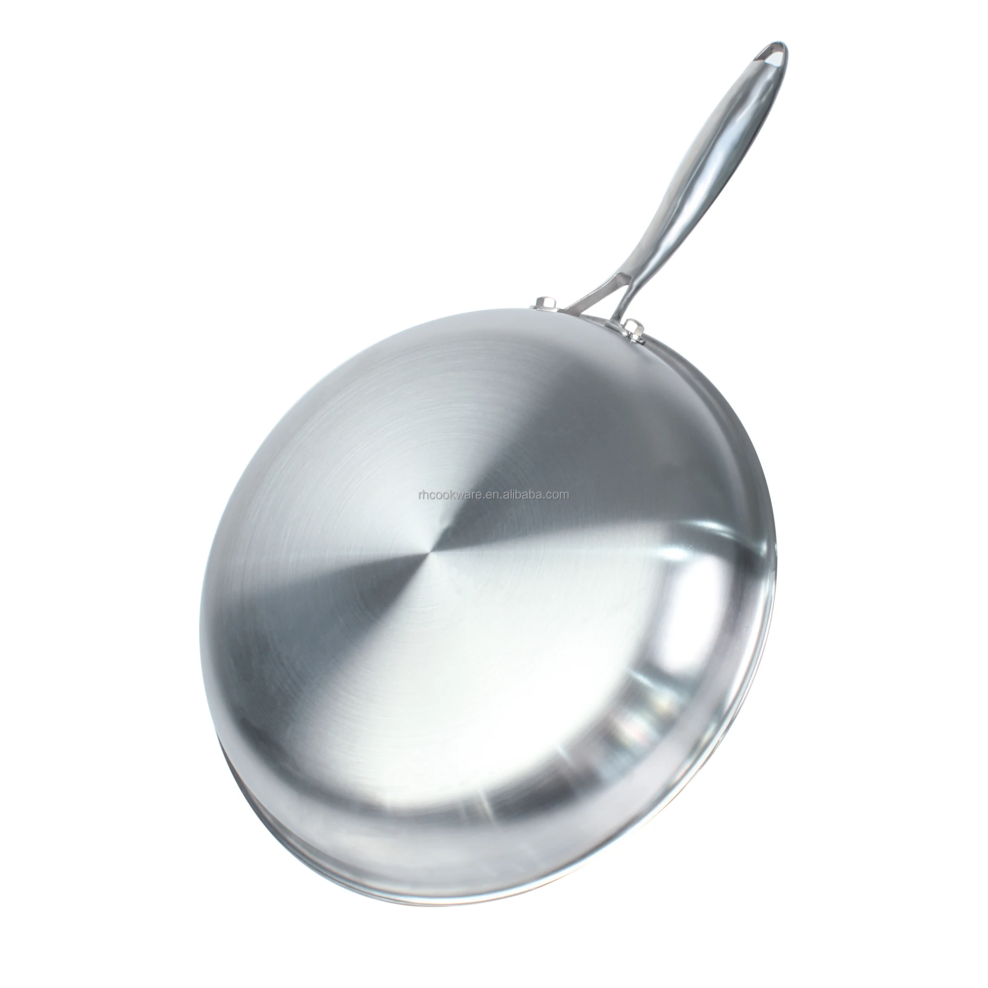 Professional Stainless Steel Fry Pan  Hybrid Antihaft Bratpfanne Advanced 3 Layer  Nonstick Cooking Fry Pan Set