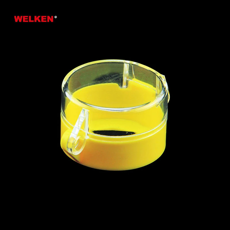 Electric Lock small yellow Acrylic plastic insulation Emergency Stop Button Lockout for hole dia 22mm