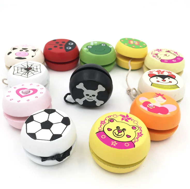  Детская игрушка 5 см 6 личности деревянные yoyo