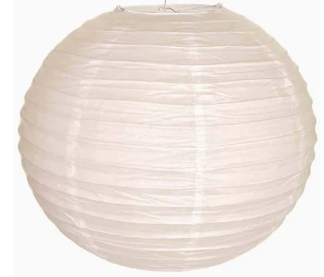  Wholesale Cheap Chinese Love Folk Art Solid Colour UV Printing 4 Color Decorations Weddings White Round LED Light Paper Lantern