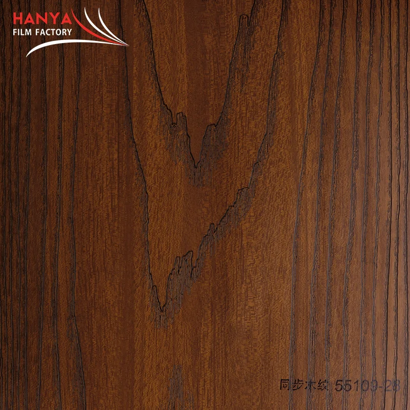 Factory supply Self adhesive PVC wood grain vinyl wrap decorative film for furniture decoration