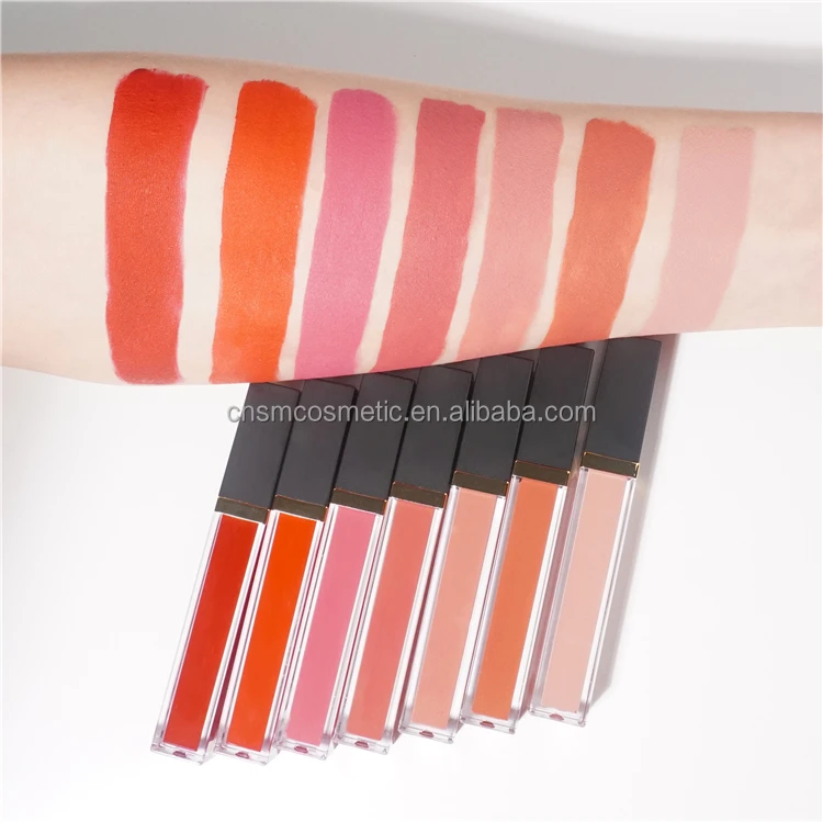 RTS52 Make Your Logo Lipstick Cosmetics Wholesale Vegan OEM Waterproof Non-stick Cup Matte Liquid Private Label Lipstick