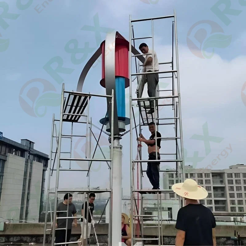 RX 5Kw 10kw Vertical Axis Windmill 24V 48V 96V Wind Turbine Permanent Maglev Generator With Mppt Charge Controller