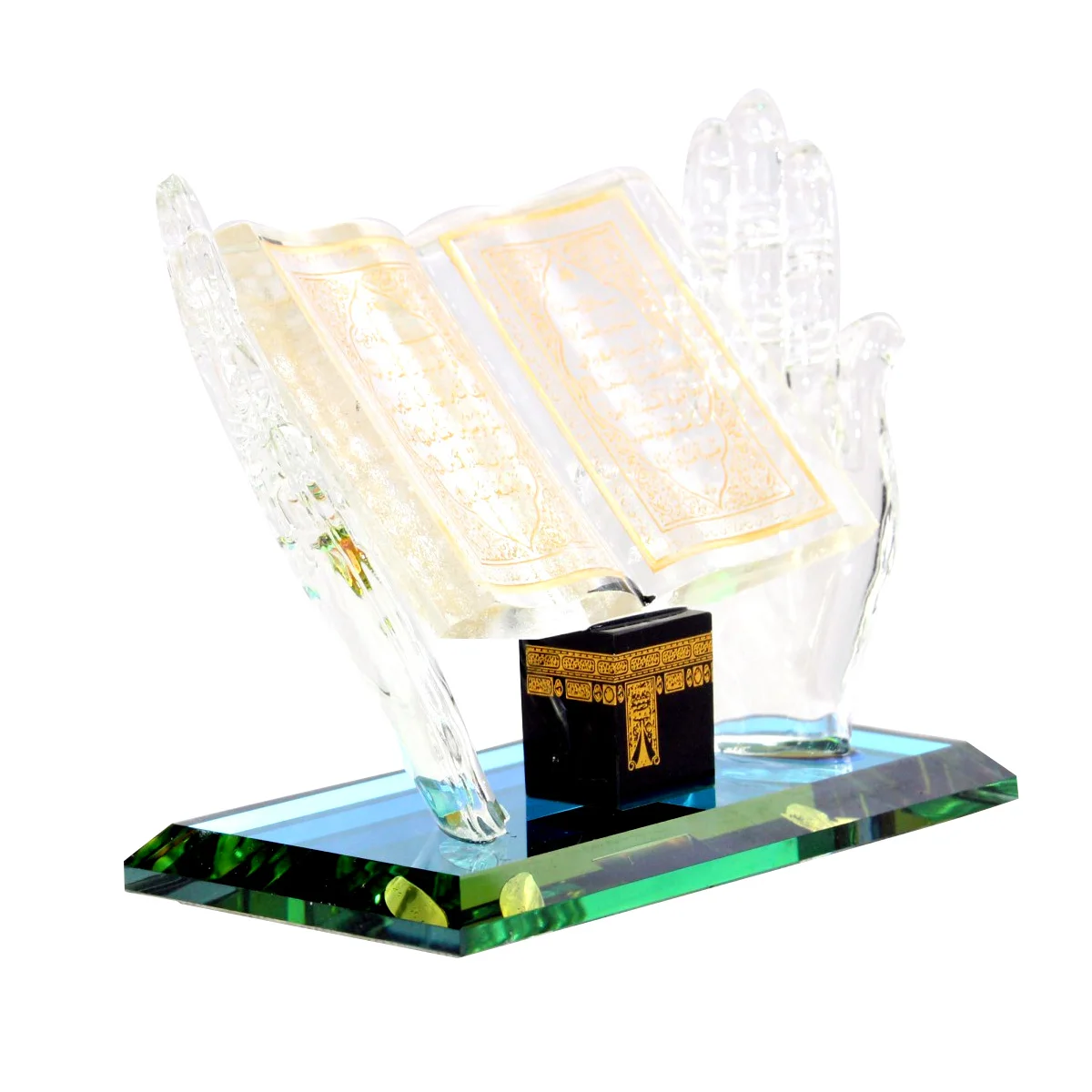 Dropshipping / Spot wholesale / OEM 13.5*8*6cm Holding every chapter of the Koran model Muslim crystal ornaments