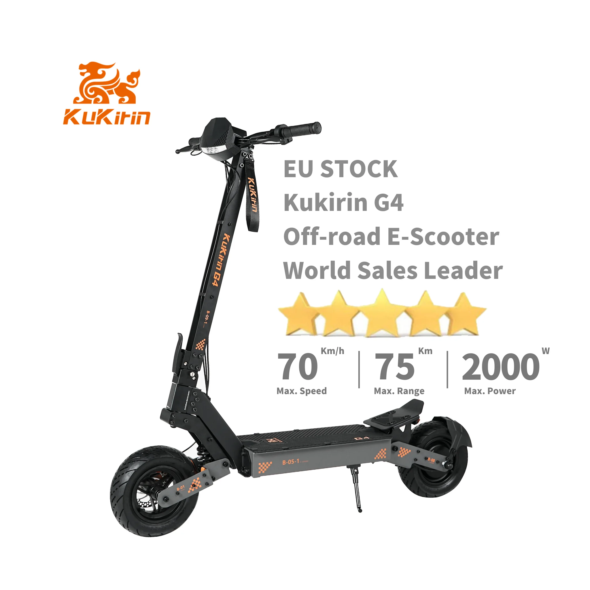 2024 Kukirin G4 Off Road Electric Scooter High Power Electric Scooter Adults Long Range EU Stock Dropshipping
