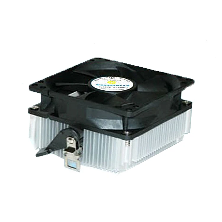 WellSunFan 70mm High Quality Factory Price Custom Black Plastic  Aluminum Heatsink Material cpu fan cooler
