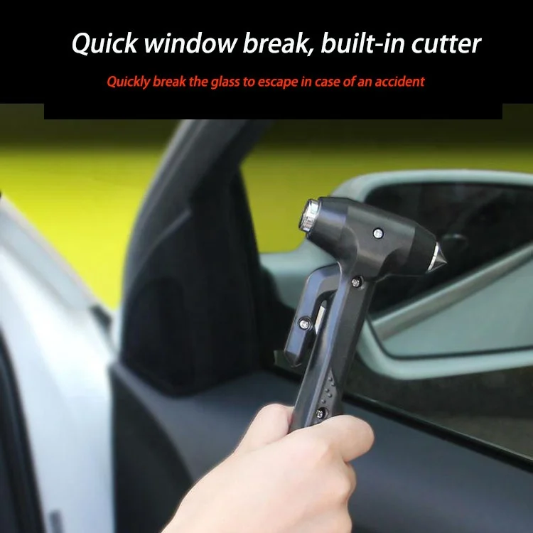 Bus Emergency Break Glass Car Safety Hammer Vehicle Emergency Tolls With Safety Belt Cutter
