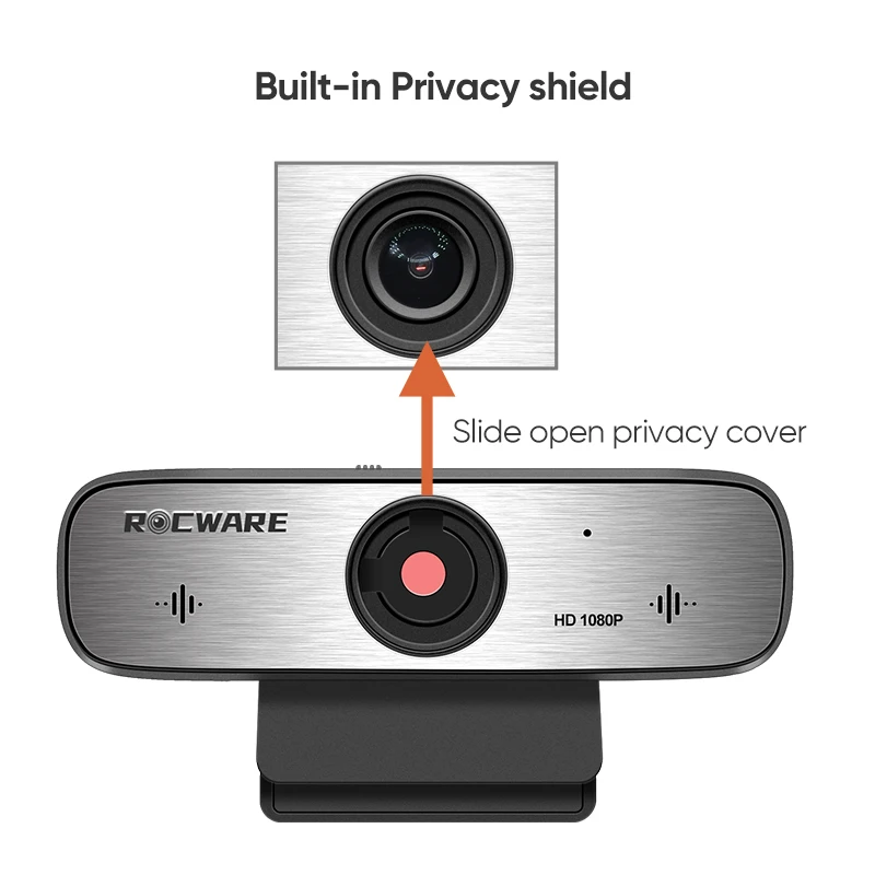  Rocware 1080P FHD все в одном ПК USB Цифровая камера eptz живая потоковая для конференц-связи с микрофоном блогера