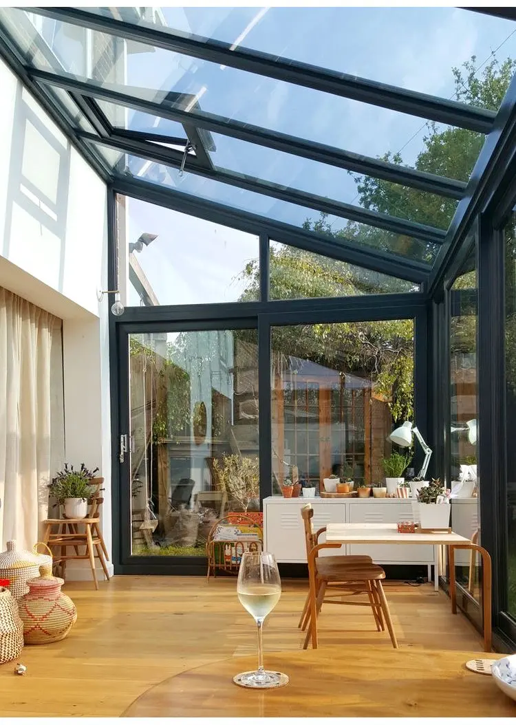 Waterproof Sunroom Pergola Easily Assembled Aluminium Opening Patio Motorized Louver Roof Pergola Pavilion