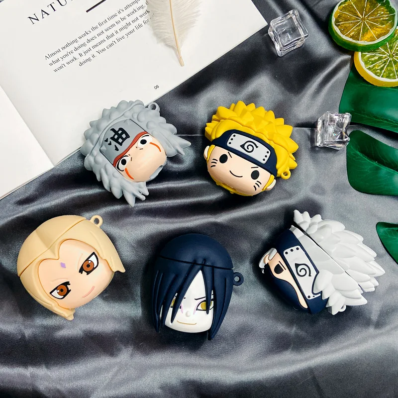 Япония 3D с рисованным Аниме Силиконовые беспроводные наушники чехол для Apple AirPods 1 2 pro защитный чехол-держатель