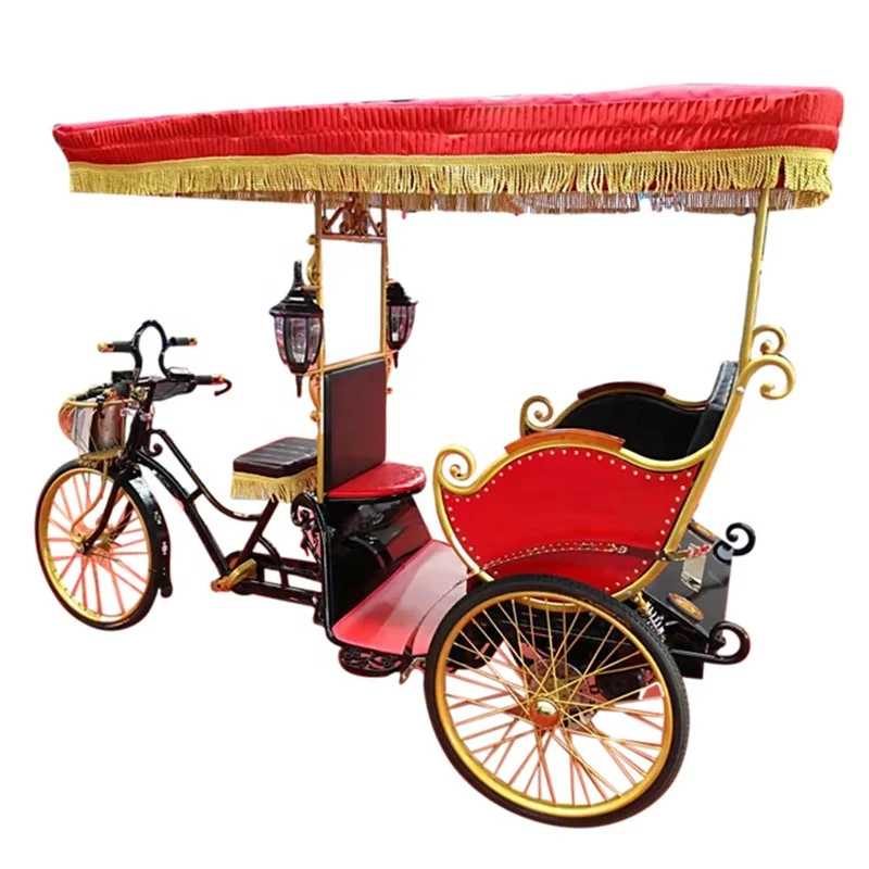 Electric tricycle for passenger ,Sightseeing Three Wheel Tricycle Electric Rickshaw Pedicab