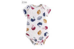 0-24 Months Pureborn Baby Boys Girls Short Sleeve Romper Baby Unisex Cotton Rompers