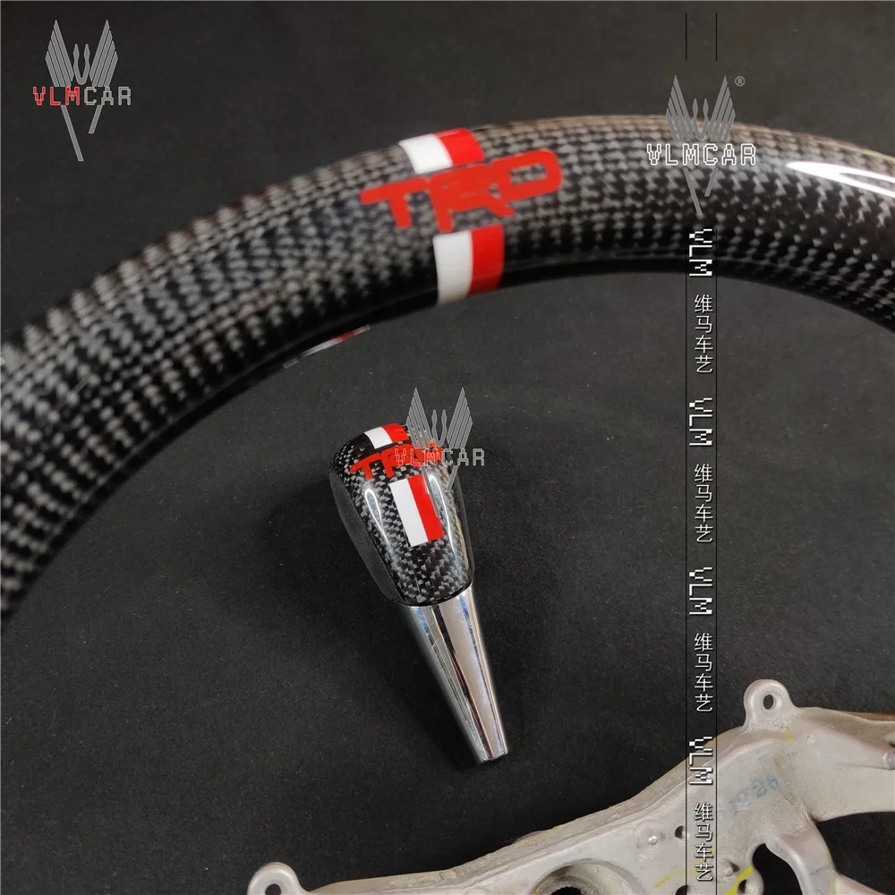 Private custom carbon fiber steering wheels/Trims for Fortuner/Innova/Hilux  with Trd color strip