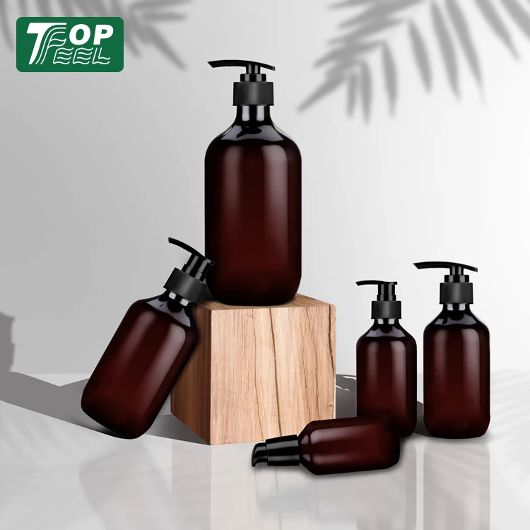 Пустая пластиковая бутылка для шампуня с насосом и логотипом на заказ, 100 мл, 150 мл, 200 мл, 300 мл, 400 мл, 500 мл