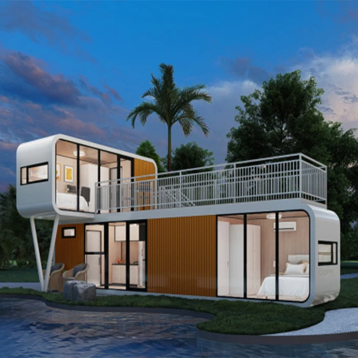 CDPH 20ft Casa Prefabricada Luxury Mobile Modular Container House Tiny Home Prefabricated Living Apple Cabin