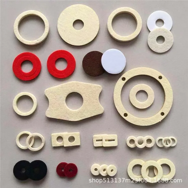 Factory direct sale 100% wool felt o-ring washer felt gasket