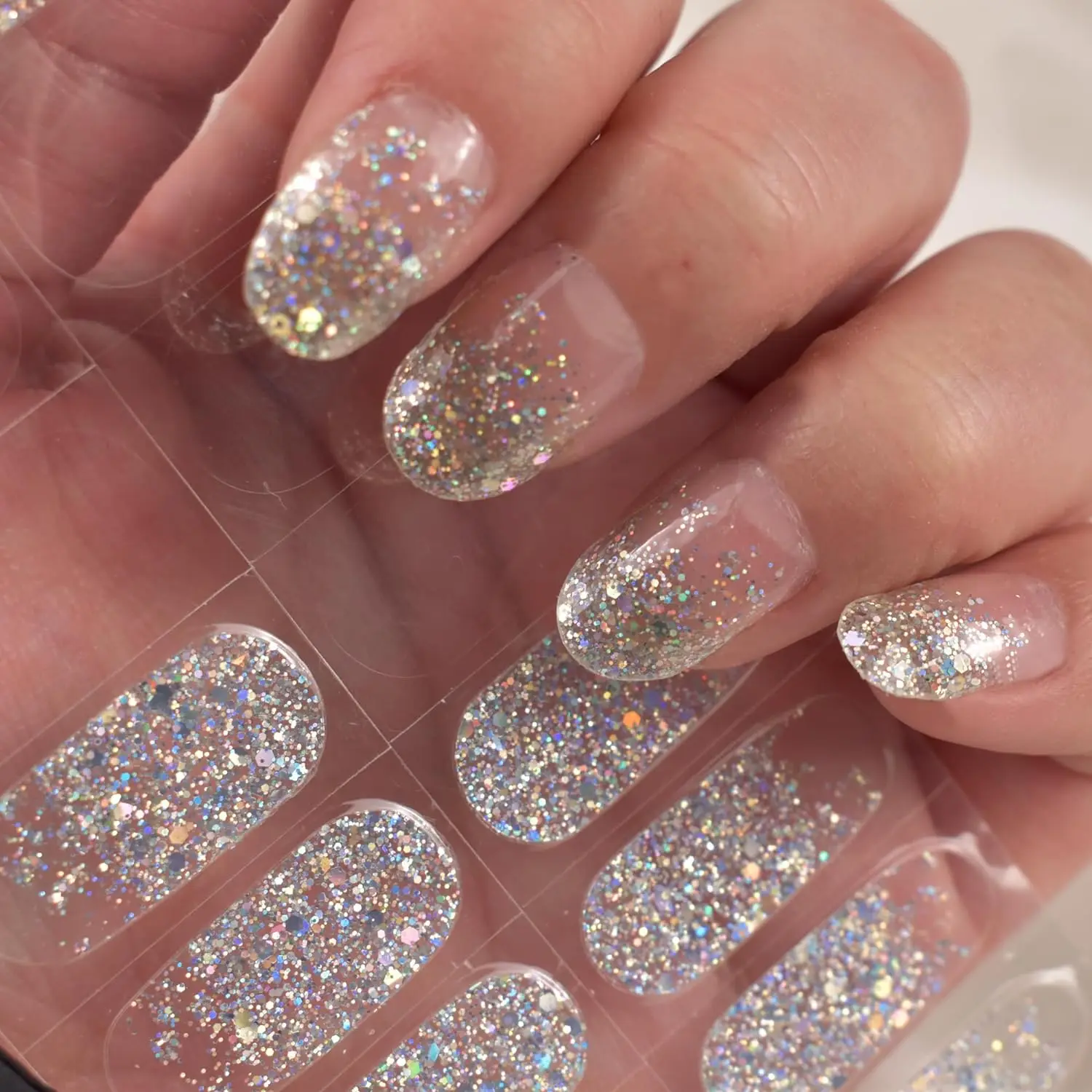 Korean Semi-Cured UV Gel Nail Stickers Dropshipping Manicure Sticker Set