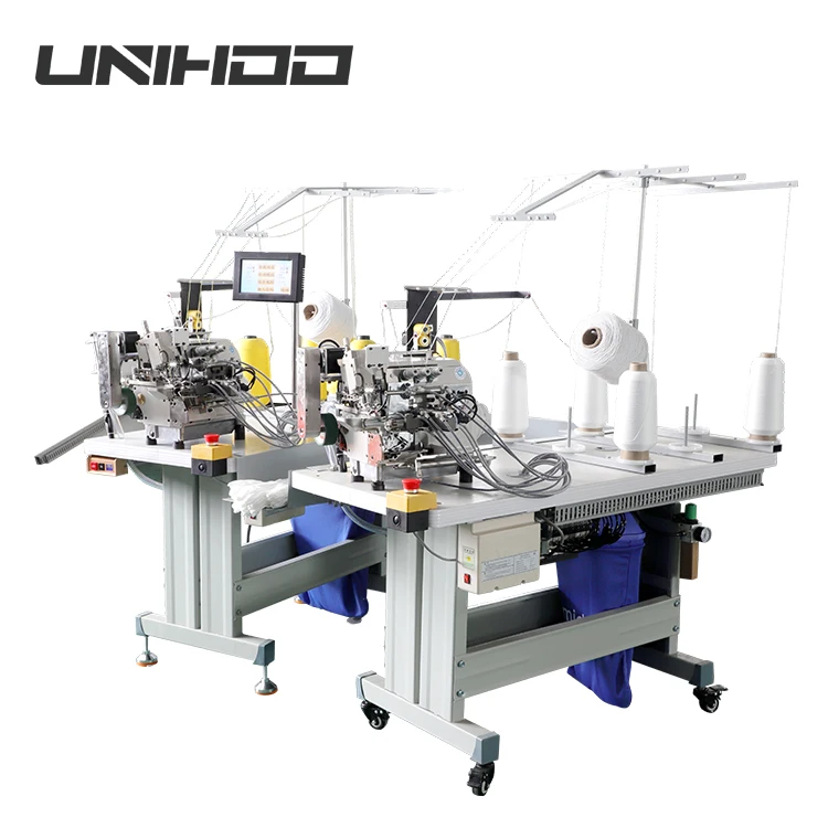 5204AST High speed full automatic knitted   overlock sewing machine for Guantes de punto
