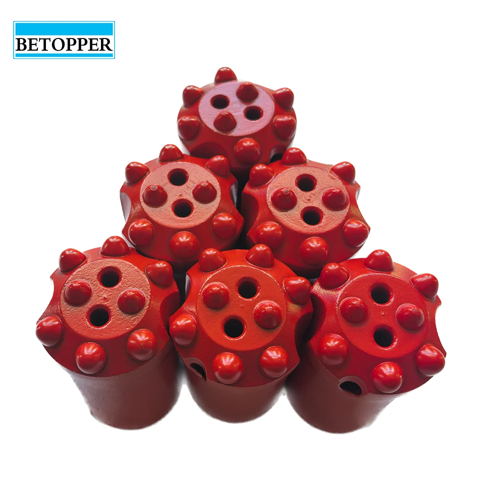Small Bore Tapered Button Bit often used for rock drilling in quarries, coal mines, roadbeds, construction and other areas