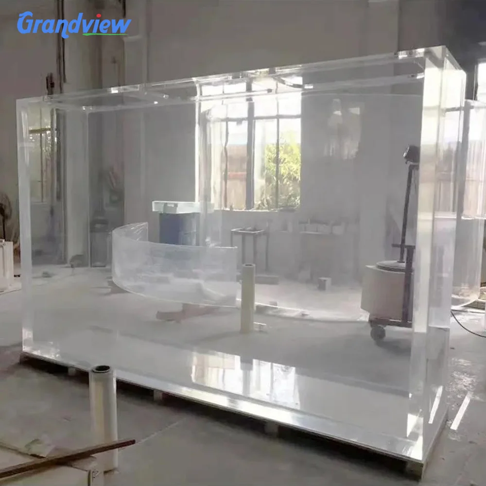 Wholesale Plexiglass Manufacturer Cast Large Acrylic Cylindrical Clear Aquarium Fish Tank Large Acrylic Sheets For Aquariums