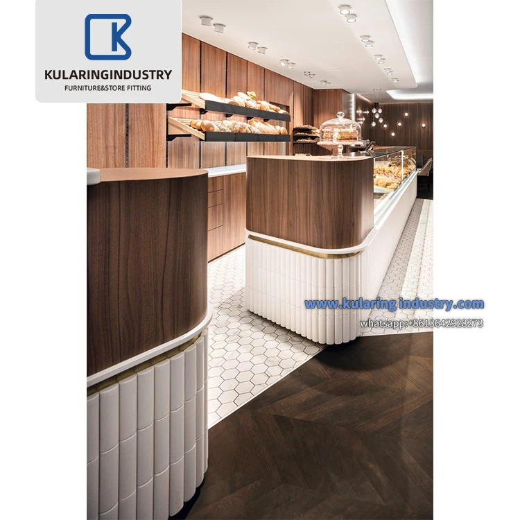 Оптовая продажа, деревянный шкаф для хлеба, стойка для хлебобулочных стеллажей, мебель для кофейни с деревянным дисплеем для тортов для хлебопекарни