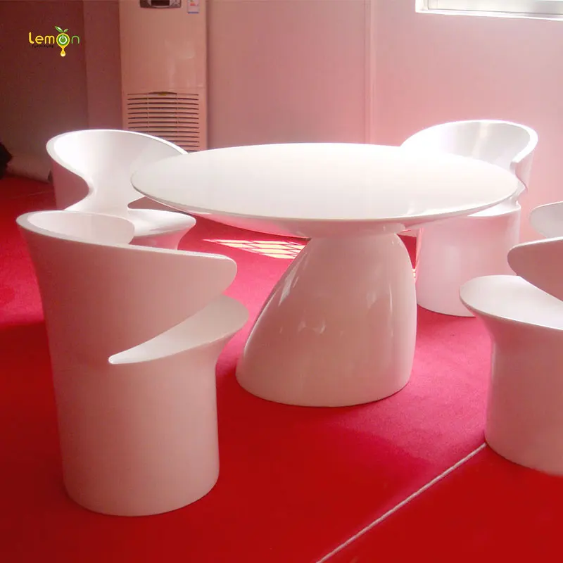 foshan bright colored oval tulip fiberglass shaped coffee table factory