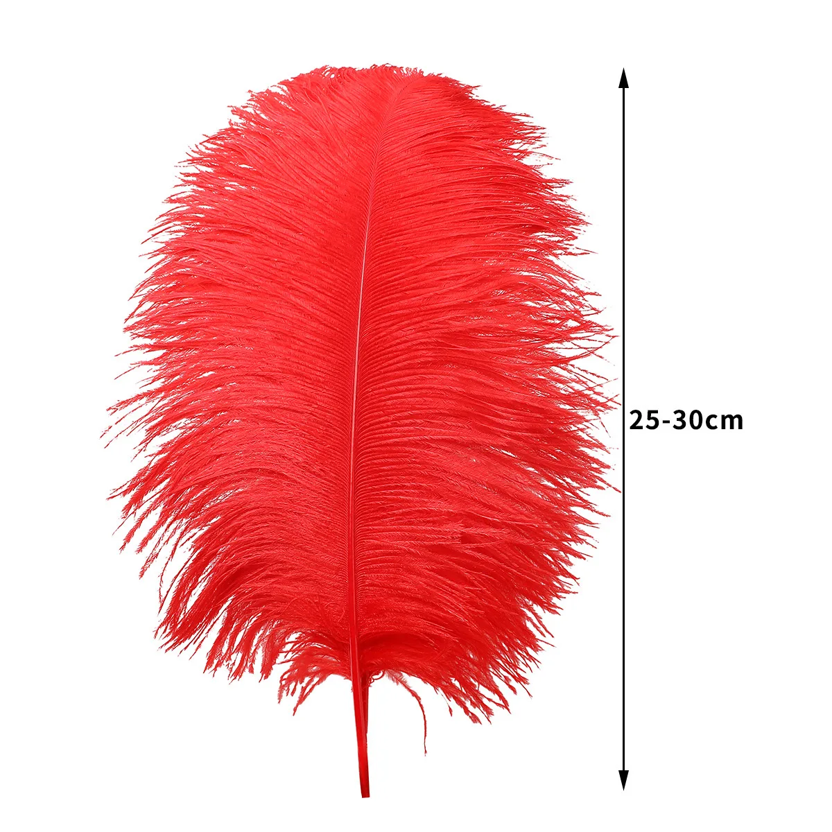 Разноцветные страусиные перья для свадебного декора, 70-75 см