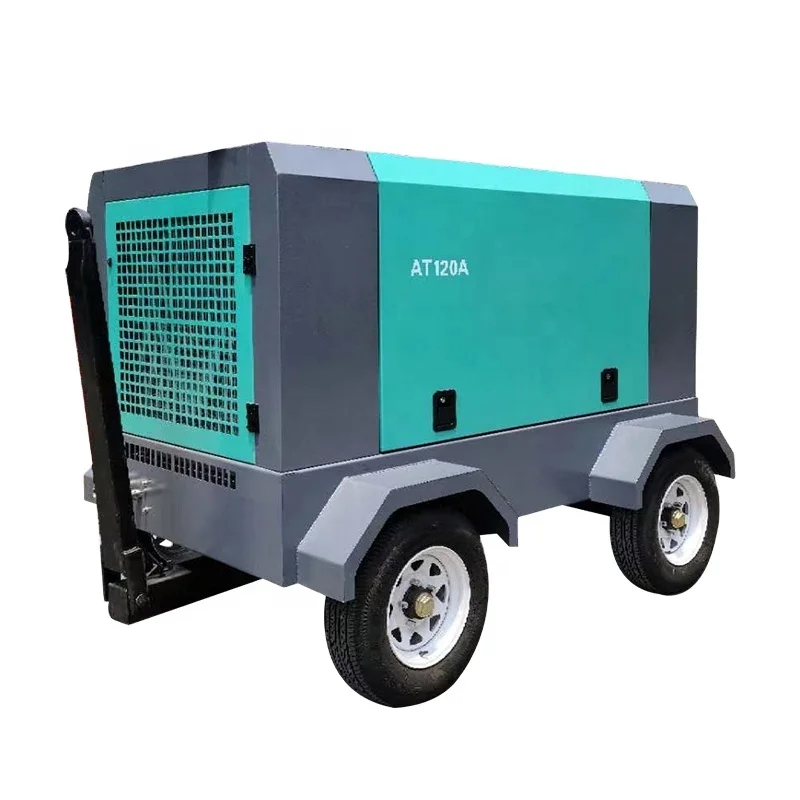 Китай, низкая цена, производитель строительных воздушных компрессоров, портативный дизельный двигатель, винтовой компрессор 20 бар