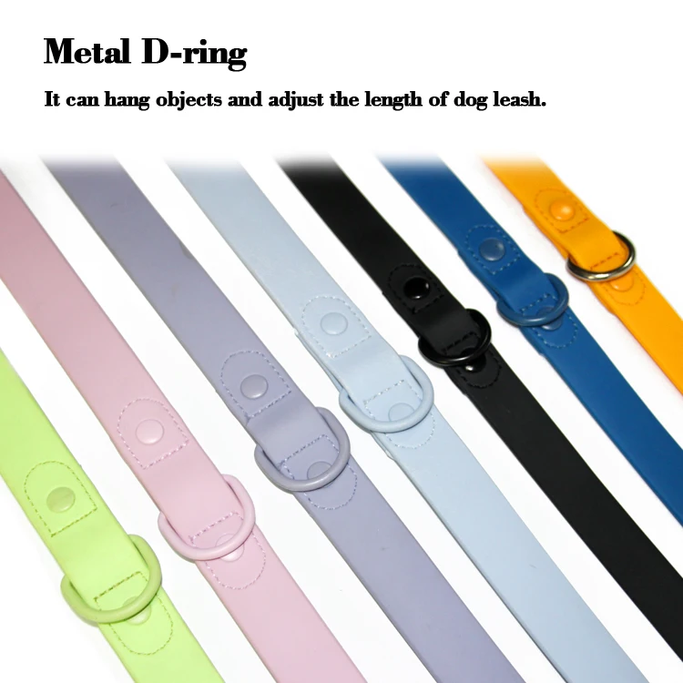 New Arrival Wholesale Custom Pet Products Leash, Ultra-Comfort Waterproof Soft PVC Dog Leash with Metal Hook