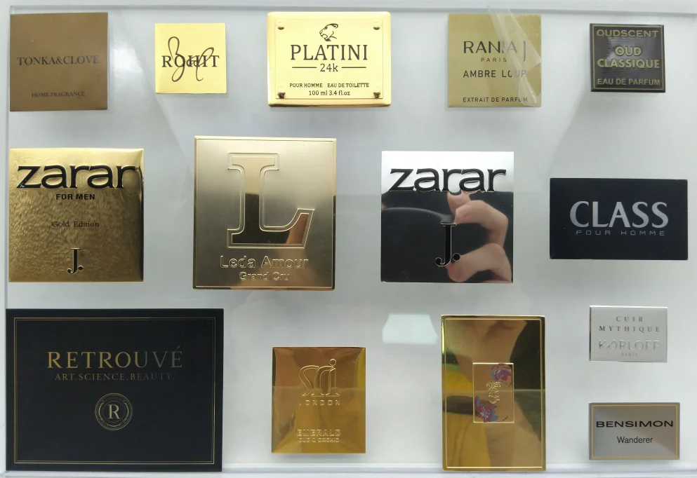 Label Logo Nameplate Stamping Aluminium with Strong Adhesive Metal Sticker Label Custom 3d Waterproof Custom Design Fashionable