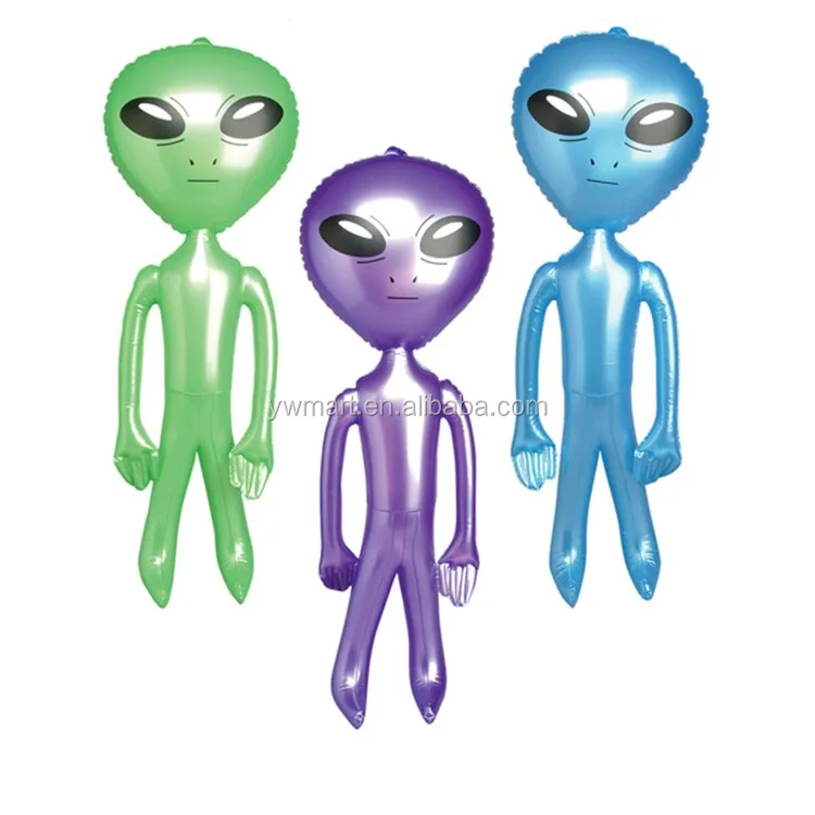 New Arrive Plastic Inflatable Green alien