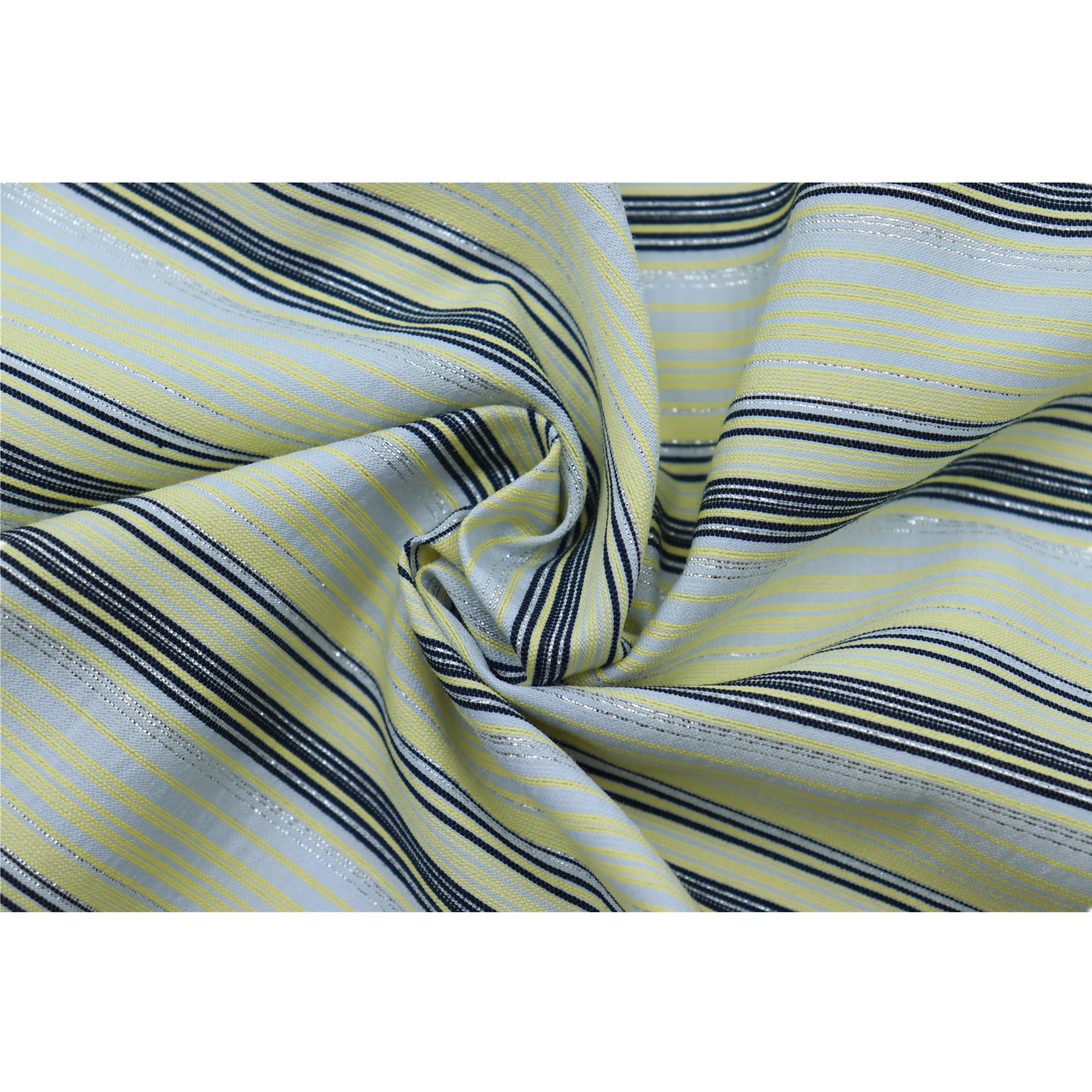
Yarn Dyed Stripe Fabric Horizontal Stripe Cotton Polyester Polyamide Lurex Yarn dyed Stripes Textile 