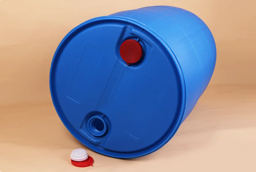  200L пластиковый барабан синий HDPE химический герметичный для масляного