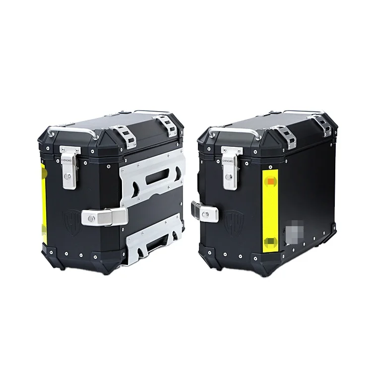 35L Motorcycle Universal Pair Side Box Side Case Saddle Bag Pannier Cargo Tail Box For Yamaha Honda Suzuki BMW Kawasaki