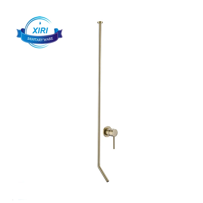 European Style Brass Vertical Column Basin Suspended Ceiling Water Drop Cold And Hot Faucet Ceiling Hanging Pipe BF453